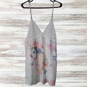 Flora Nikrooz Floral Lace Trim Slip Dress Lingerie New with Tags‎